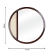 Espelho Decorativo Palha Tabaco 53cm Redondo
