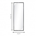 Espelho de Corpo Industrial Fit Preto 123x43cm Oblongo
