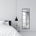 Espelho de Corpo Industrial Fit Preto 123x43cm Oblongo