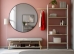 Espelho Decorativo Slim Preto 100cm Redondo