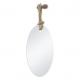 Espelho Decorativo Hole Alça Sisal Natural 60x40cm Oval