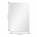 Espelho Multiuso Lapidado Pendurador Led Branco 60x40cm Retangular Cantos Botão