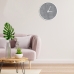 Relógio Decorativo Round Branco Mostrador Cinzell Ponteiro Branco 40cm Redondo