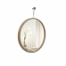 Espelho Decorativo Short Strip Alça Corrente Cromada 60cm Redondo