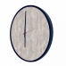 Relógio Decorativo Round Preto Mostrador Metropolitan Ponteiro Preto 40cm Redondo