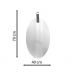 Espelho Decorativo Life Alça Corino Caramelo 60x40cm Oval