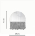 Espelho Decorativo Half Bangs Cinza 27cm