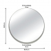 Espelho Decorativo Stokolmo Off White 60 cm Redondo