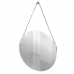 Espelho Decorativo Vintage Alça Corrente Cromada 40cm Redondo