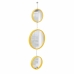 Espelho Decorativo Triplo Alça Corrente 20cm 30cm 20cm Redondo