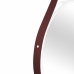 Espelho Decorativo Adnet Alça Corino 40cm Redondo