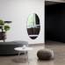 Espelho Multiuso Lapidado Pendurador 130x60cm Oval