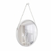 Espelho Decorativo Adnet Alça Corrente Cromada 50cm Redondo