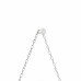 Espelho Decorativo Adnet Alça Corrente Cromada 50cm Redondo