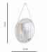 Espelho Decorativo Adnet Alça Corrente Cromada 50cm Redondo