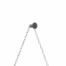 Espelho Decorativo Adnet Alça Corrente Cromada 60cm Redondo