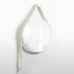 Espelho Decorativo Adnet Alça Macramê 50cm Redondo
