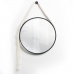 Espelho Decorativo Adnet Alça Macramê 60cm Redondo
