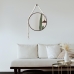 Espelho Decorativo Adnet Alça Macramê 30cm Redondo