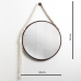 Espelho Decorativo Adnet Alça Macramê 30cm Redondo