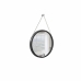 Espelho Decorativo Adnet Alça Corrente Cromada 30cm Redondo