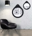 Espelho Decorativo Flat Wood 70x57cm