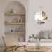 Espelho Decorativo Tie Alça Sisal Natural 50cm Redondo
