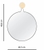 Espelho Decorativo Aramado Twiza 40cm Redondo