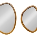 Kit Espelho Decorativo 35x50 50x64 Carvalho Org&acirc;nico