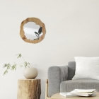 Espelho Decorativo Tronco Pinus 35cm Orgânico