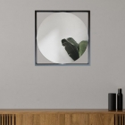 Espelho Decorativo Industrial Fit Preto 53x53cm Redondo