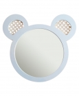 Espelho Decorativo Infantil 43x44cm Branco Urso