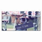 Quadro Decorativo Barcelona Peace Love Bike 50x100cm