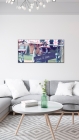 Quadro Decorativo Barcelona Peace Love Bike 50x100cm