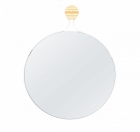 Espelho Decorativo Aramado Twiza Branco 60cm Redondo