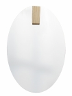 Espelho Decorativo Aplique Retangular Pinus 60x40cm Oval